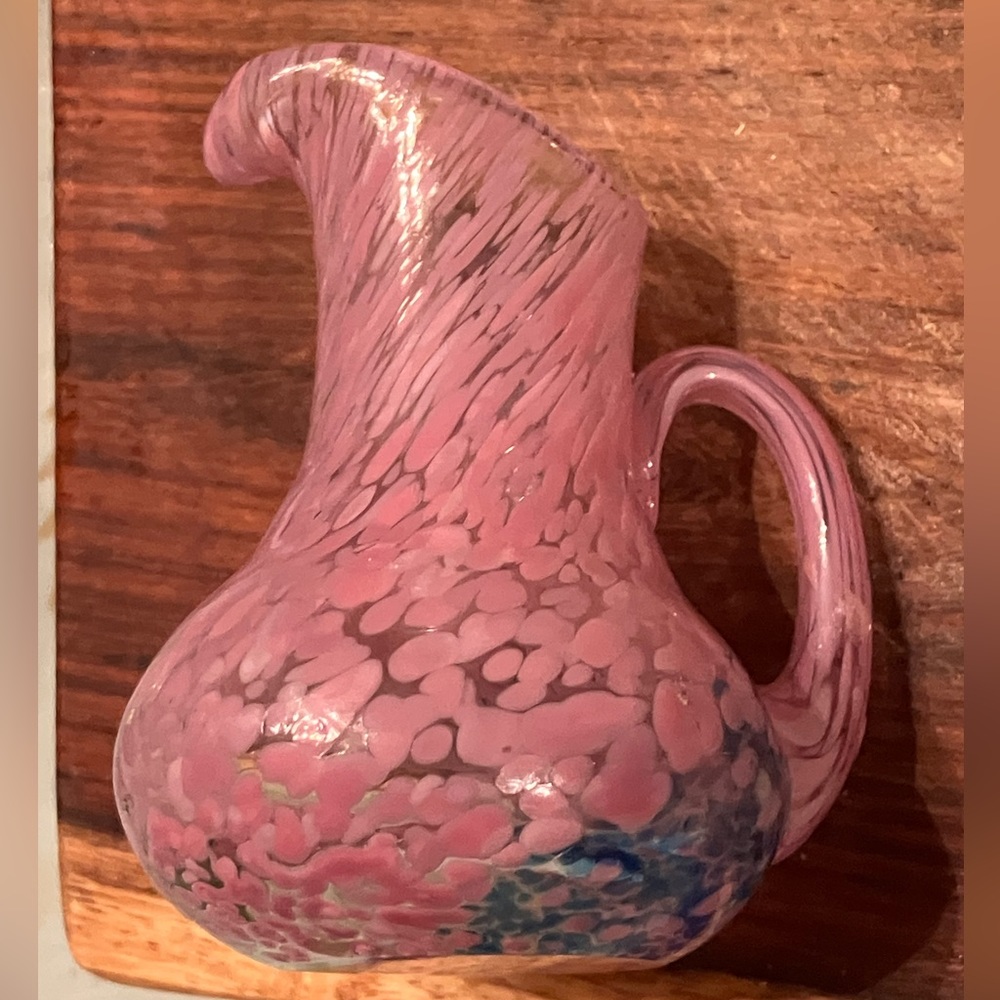 Pastel #88013 Small pink pitcher 7.5 cm Signed Kosta Boda Ulrica